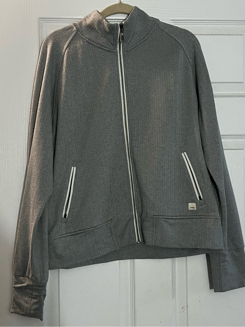 Vuori The Rise The Shine Herringbone Full Zip Jacket